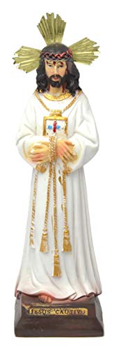 19 cm Estatua de Jesús Figura de Jesús Cruz de jesus Modelo Estatua de Jesús católico Figura de crucifixión Cristo Adorno de Jesús Cruz religiosa Decoración