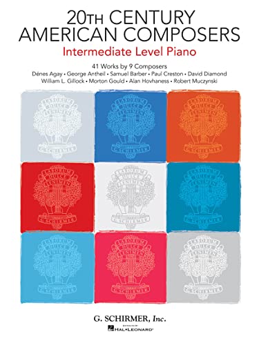 20th century american composers - intermediate level piano piano: 41 Works by 9 Composers