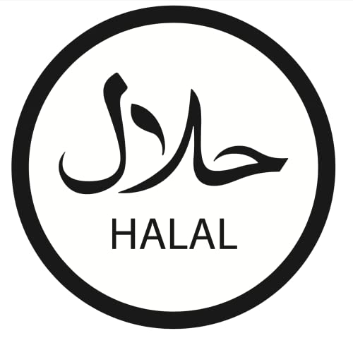 300 etiquetas de alimentos Halal de 1.5 pulgadas, etiquetas dietéticas circulares, impermeables, extraíbles, etiquetas de identificación halal