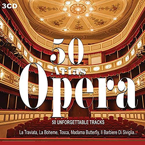 3CD 50 Arias Opera, Maria Callas, Pavarotti, Traviata, Il Barbiere Di Siviglia, Tosca, Carmen, Teatro, Opera Music, Classical Music, Musica Classica