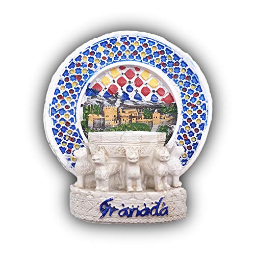 3D Granada España Refrigerador Imán de Nevera Recuerdos Turísticos Hecho A Mano de Resina Artesanía Pegatinas Magnéticas Inicio Cocina Decoración Regalo de Viaje