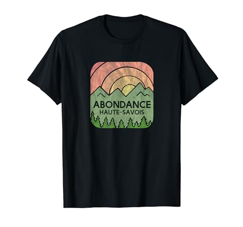 Abondance France - Logotipo de la montaña de Abondance Alta Saboya Camiseta