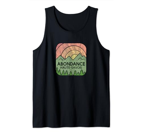 Abondance France - Logotipo de la montaña de Abondance Alta Saboya Camiseta sin Mangas