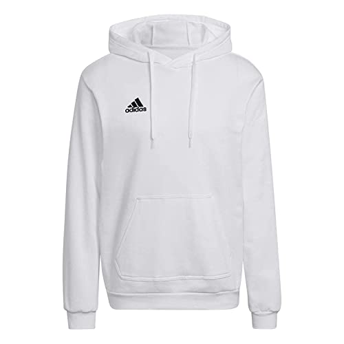 adidas Entrada 22 Sweat Hoodie Sudadera con Capucha, Hombre, White/Black, M