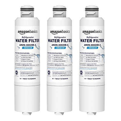Amazon Basics - Filtro de agua de repuesto para frigorífico Samsung DA29-00020B - Filtración Avanzada