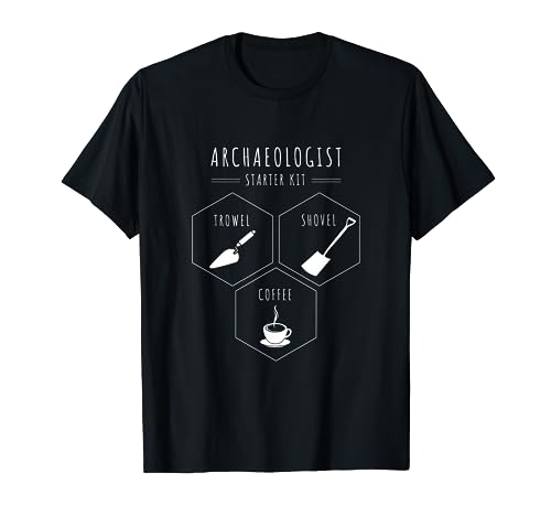 Arqueólogo Paleta Pala Café Arqueología Ropa Camiseta