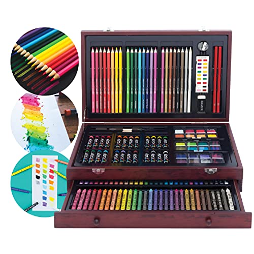 Art 101 USA 101 142-Piece Wood Art Set-Amazon Exclusive Juego de arte, 1 (53142) , color/modelo surtido