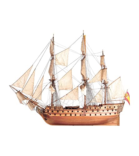 Artesanía Latina - Maqueta de Barco en Madera - Navío en Línea Español, San Juan Nepomuceno - Modelo 22860, Escala 1:90 - Maquetas para Montar - Nivel Experto