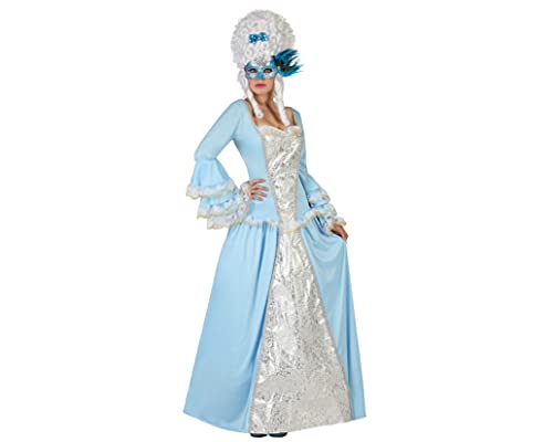 Atosa disfraz cortesana azul mujer adulto M