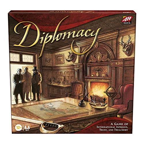 Avalon Hill Diplomacy Cooperative Strategy Juego de Mesa, 12 años en adelante, 2-7 Jugadores