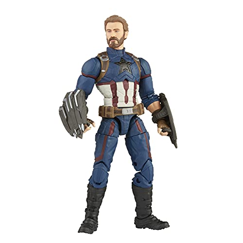 Avengers - Infinity Hasbro Marvel Legends Series - Figura de acción del Capitán América de 15 cm, diseño Premium, Incluye 5 Accesorios, Multicolor, F01855L0