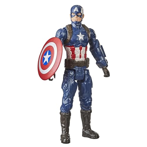 Avengers Marvel Titan Hero Series - Figura de acción de Capitán América de 30 cm, Edad: 4+