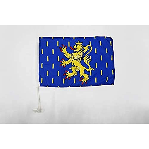 AZ FLAG Bandera de Coche de Franco Condado 45x30cm - BANDERINA para Auto DE FRANCHE-COMTÉ - Francia 30 x 45 cm