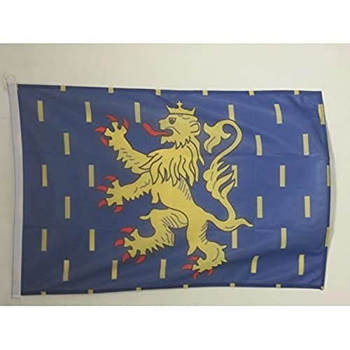 AZ FLAG Bandera Nautica de Franco Condado 45x30cm - Pabellón de conveniencia DE FRANCHE-COMTÉ - Francia 30 x 45 cm Anillos