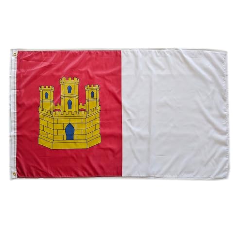 Bandera de Castilla de la Mancha, bandera colores Castilla de la Mancha, bandera 150cm x 90cm, bandera Castilla de la Mancha