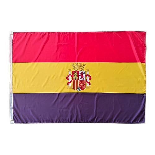 Bandera de España 2 República, bandera colores España 2 República, bandera 150cm x 90cm, Bandera de España 2 República