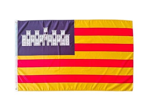 Bandera de Islas Baleares, bandera colores Islas Baleares, bandera 150cm x 90cm, bandera Islas Baleares