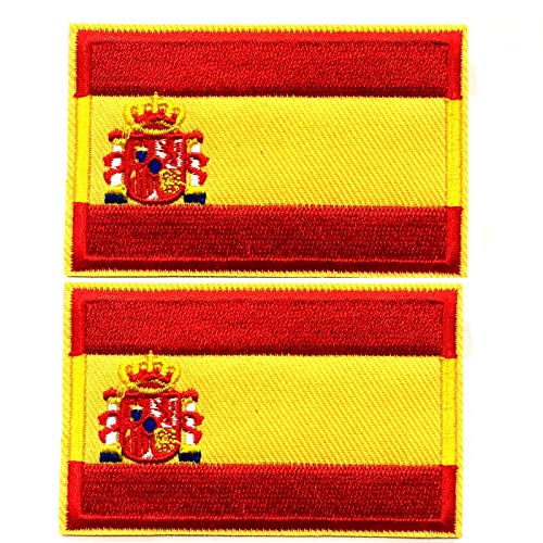 BANDERA DEL PARCHE BORDADO PARA PLANCHAR O COSER (España 5.5cm)