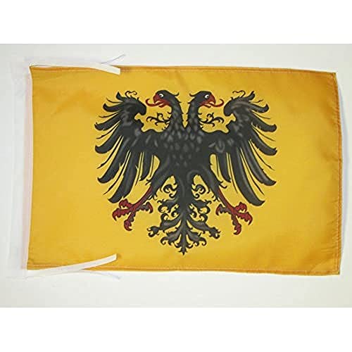 BANDERA del SACRO IMPERIO ROMANO GERMÁNICO 962-1806 45x30cm - BANDERINA PRIMER REICH 30 x 45 cm cordeles - AZ FLAG