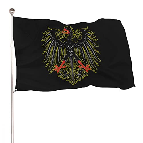 Bandera histórica del Sacro Imperio Romano Germánico Banderas de jardín Divertidas banderas de patio Banderas de decoración exterior 35 x 59 pulgadas