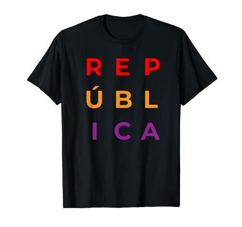 Bandera Letras Orgullo República De España Camiseta