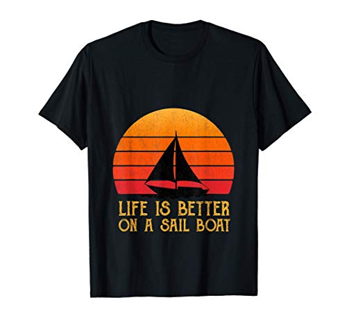 Barco de vela Diseño de velero de época Camiseta