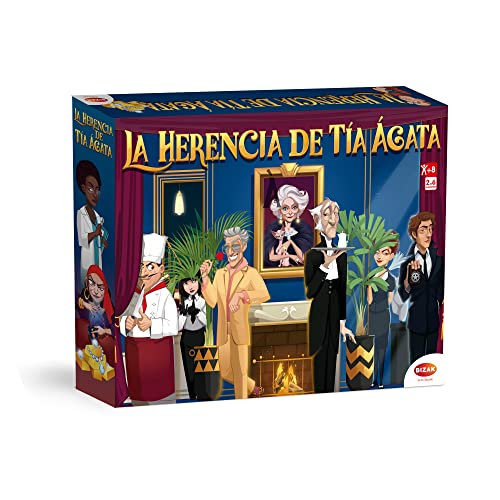 Bizak Juego La Herencia de la Tía Ágata, utiliza todo tu ingenio y elige la mejor estrategia para eliminar a los adversarios en una mansión llena de trampas, para toda la familia (62855053)