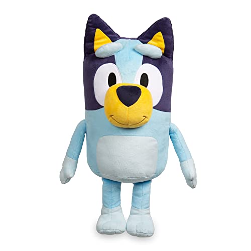 Bluey – Jumbo Plush de 40 centímetros, Peluche del Perrito Color Azul, como en la Serie Infantil, Suave y blandito, para abrazar y acompañar a Tus Hijos, Famosa (BLY05000)