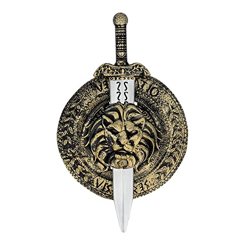 Boland - Set espada y escudo, caballero, príncipe, guerrero, accesorios de disfraz para carnaval y fiesta temática
