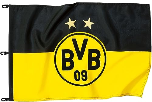 Borussia Dortmund Levantar la bandera Dortmund, Unisex, Negro/Amarillo, 150x100