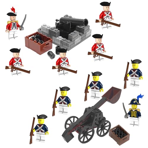 Budstfee Revolucionaria Guerra de plástico Men - 12 PCS Plastic War Civil War Soldados de Escritorio coleccionables Juguetes de la Guerra Civil con Accesorios de Armas para niños Niñas