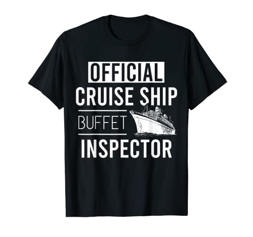Buffet Inspector Divertido Crucero Ropa Artículo Camiseta