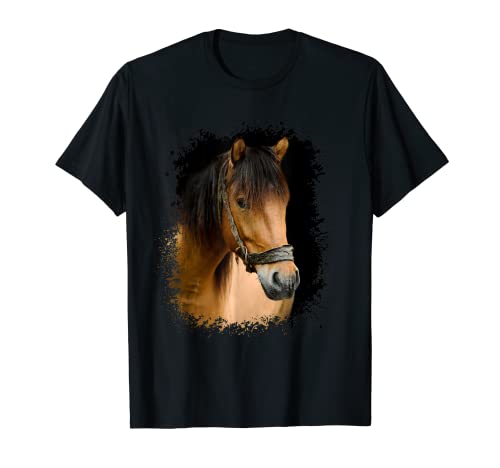 Camiseta de animal de granja con foto de retrato, diseño de caballo árabe Camiseta