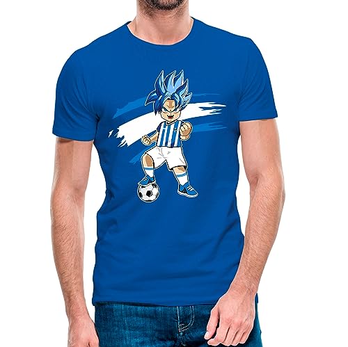 Camiseta de niño de Manga Corta Goku Real Sociedad 23-24 (9- Camiseta niño 10 años)(Azul Manga Corta)