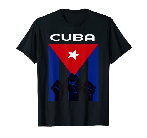 Camiseta de regalo con la bandera española de Cuba de la Revolución Cubana Camiseta