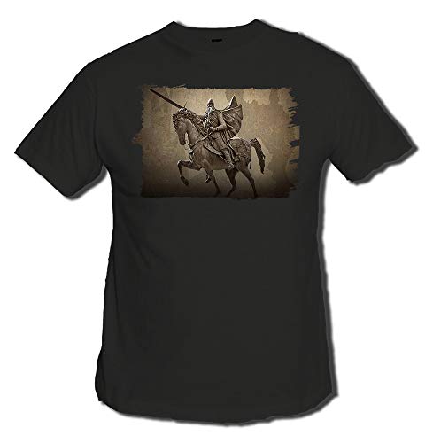 Camiseta Negra EL CID CAMPEADOR Edad Media Moda Verano Tshirt