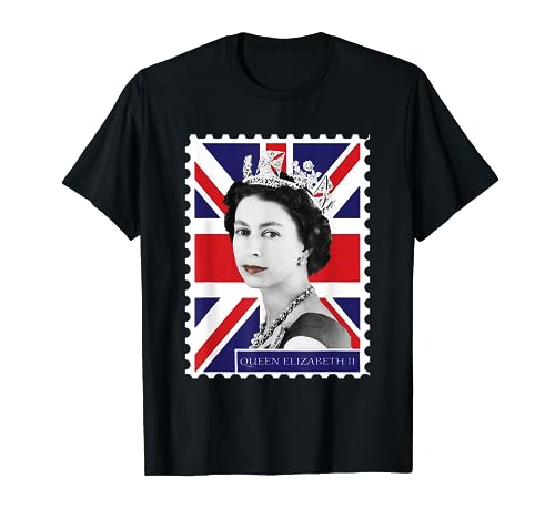 Camiseta Queen Elizabeth II + Union Jack Camiseta