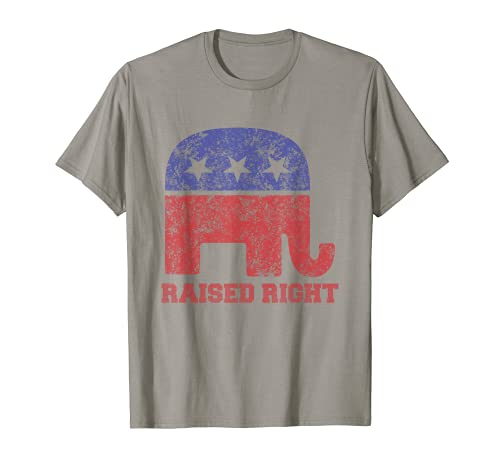 Camiseta vintage con logotipo de elefante republicano Camiseta