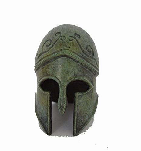 Casco Corinthian miniatura de bronce griego antiguo artefacto réplica