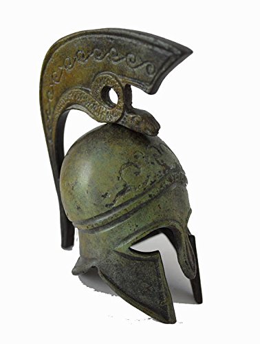 Casco miniatura de bronce griego antiguo artefacto réplica