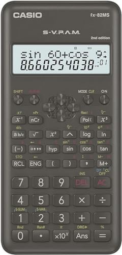 Casio FX-82MS-2-S-ET-B, Calculadora Científica, 1, Gris Oscuro