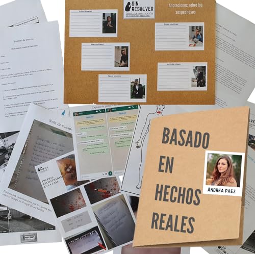 Casos Sin Resolver Resolver Crimen [BASADO en Hechos Reales] Caso Policial Juego de Mesa Escape Room Caso para Resolver Juego Crimen Español Crimenes