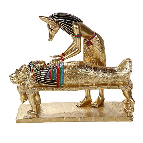 Coleccionable artefacto del antiguo Egipto Anubis dios de Inframundo momificación figura estatua