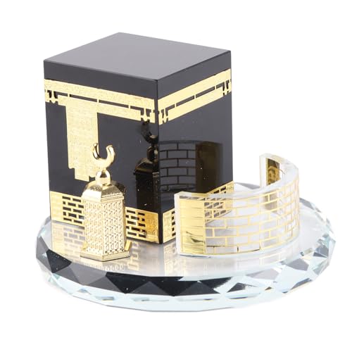 Conjunto de Kaaba Musulmana, Artesanías de Arquitectura Islámica, Recuerdos, Adorno de Escritorio Islámico, Decoración de Mesa para el Hogar, Coche, Modelo de Artesanía Musulmana