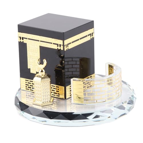 Conjunto de Kaaba Musulmana, Artesanías de Arquitectura Islámica, Recuerdos, Adorno de Escritorio Islámico, Decoración de Mesa para el Hogar, Coche, Modelo de Artesanía Musulmana