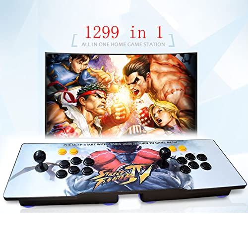 Consola Retro 1299 Juegos, 1299 en 1 Maquina recreativa Arcade, Joystick Arcade,Personalización de Botones de Soporte y Juegos Multijugador