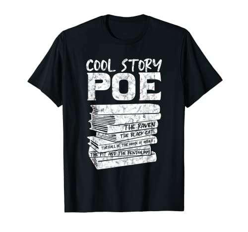 Cool Story Poe Black Cat Biografía Escritor Autor Camiseta