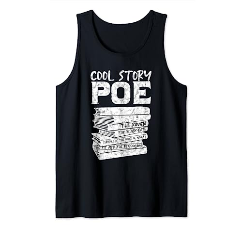 Cool Story Poe Black Cat Biografía Escritor Autor Camiseta sin Mangas
