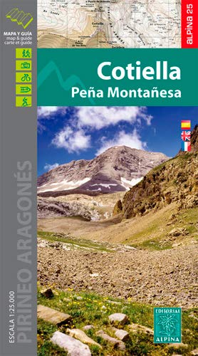Cotiella, Peña Montañesa (Pirineo Aragonés), mapa excursionista. Escala 1:25.000. Alpina Editorial. (Mapa Y Guia Excursionista)