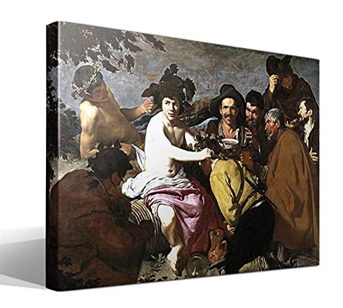 Cuadro Canvas Los borrachos, o El triunfo de Baco de Diego Rodríguez de Silva y Velázquez